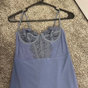 Urban outfitters blue corset dress size xs